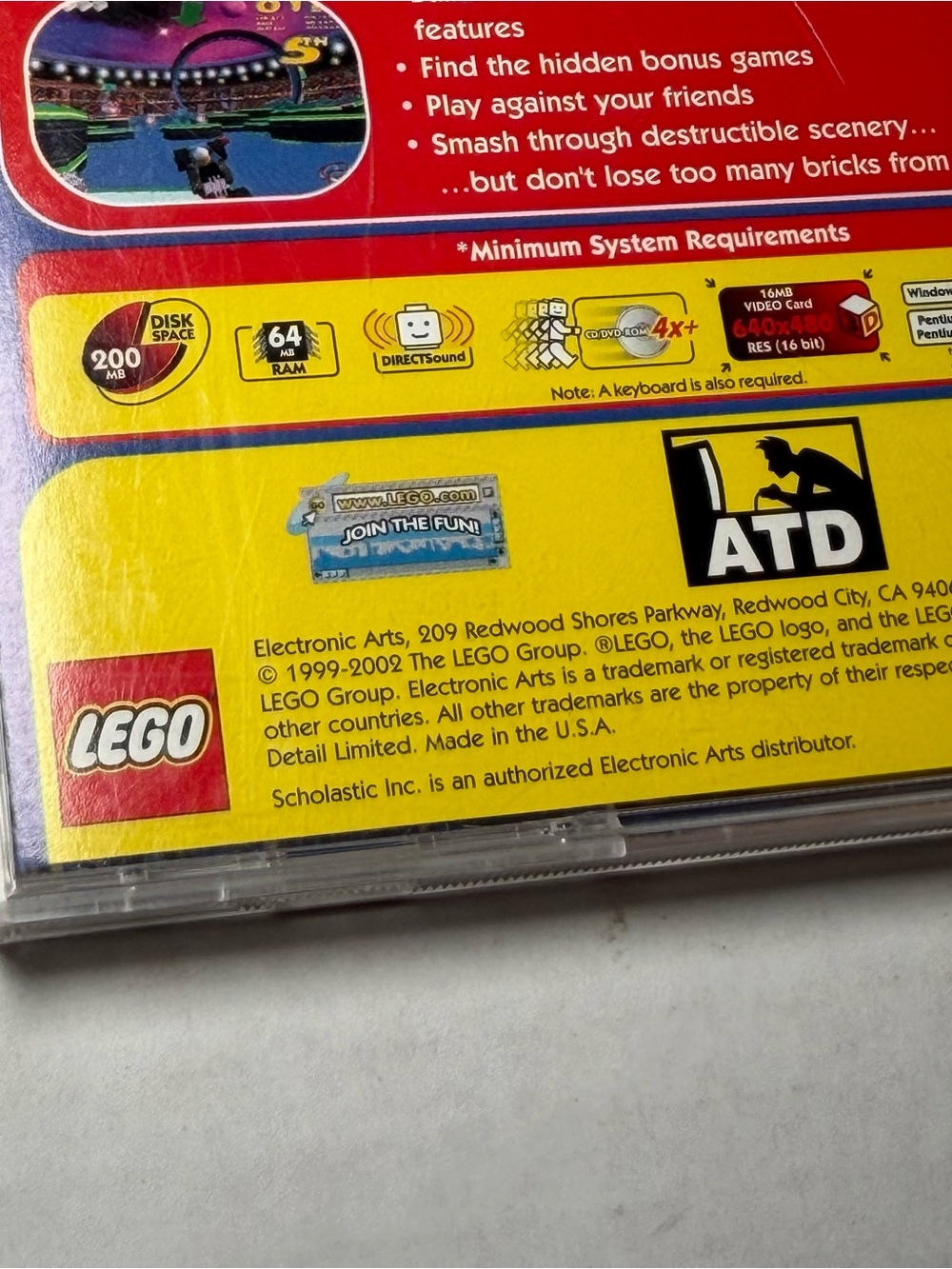 Vintage 2000s Lego Racers 2 PC Computer Racing Video Game - Picture 4 of 4